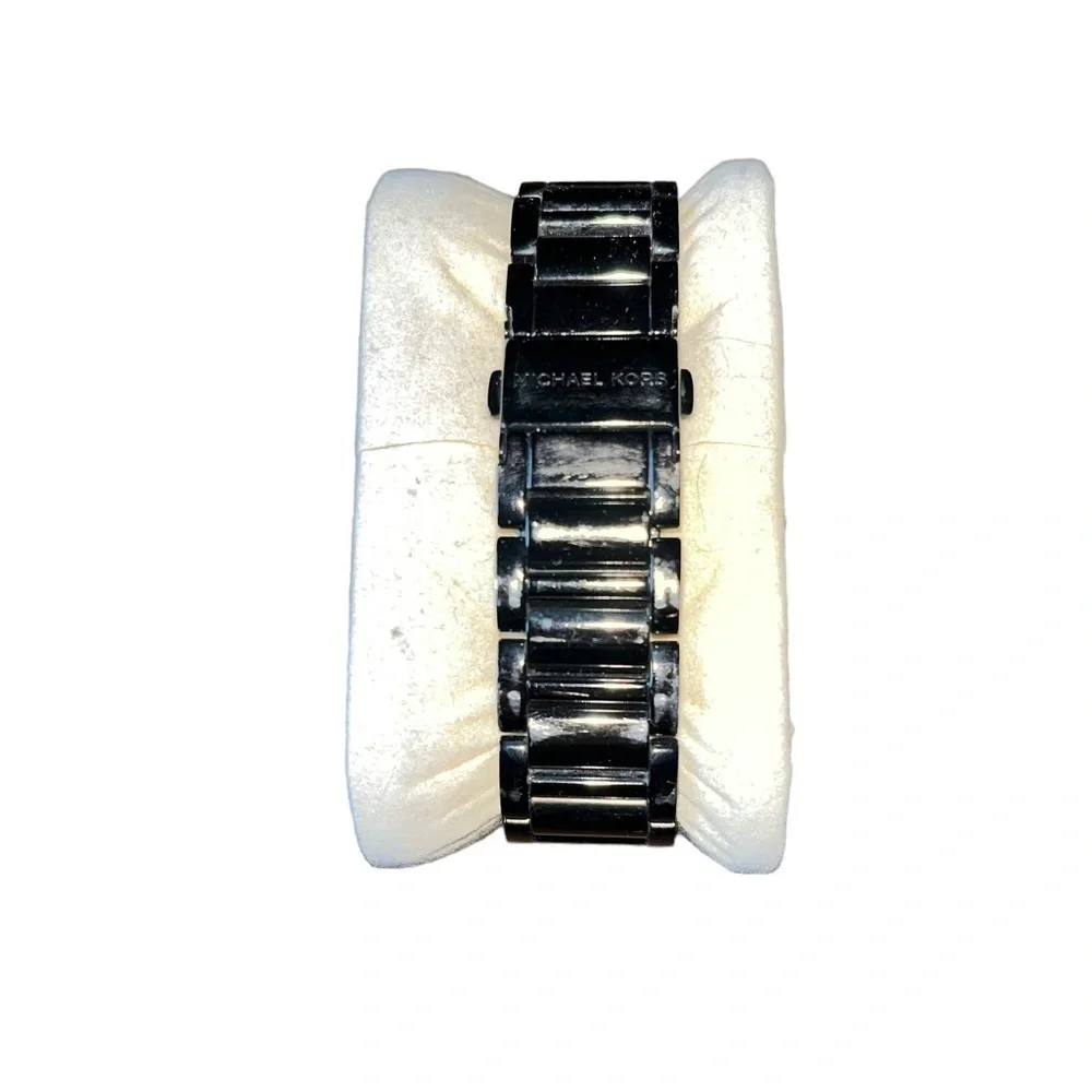 Michael Kors All Black crystal Paved Mk6297 Swayer Xoxo Limited Ed Women's Watch